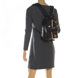 مملوكة مسبقًا حقيبة ظهر لوي فيتون سبيس بالم سبرينغ جلد سوداء PM