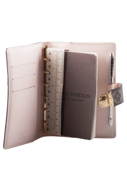 Pre Owned Louis Vuitton Monogram Canvas Small Ring Agenda Cover