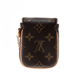 Pre Owned Louis Vuitton Monogram Canvas Tulum Pochette Cles Key Holder 