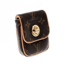 Pre Owned Louis Vuitton Monogram Canvas Tulum Pochette Cles Key Holder 