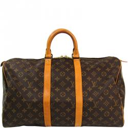 Pre Owned Louis Vuitton Monogram Canvas Keepall 45 Bag