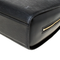 Pre Owned Louis Vuitton Black Epi Leather Sorbonne Briefcase