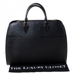 Pre Owned Louis Vuitton Black Epi Leather Sorbonne Briefcase