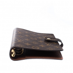 Pre Owned Louis Vuitton Monogram Canvas Medium Ring Agenda Cover
