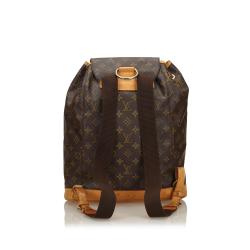 Pre Owned Louis Vuitton Monogram Montsouris Canvas GM Backpack