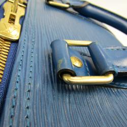 Pre Owned Louis Vuitton Toledo Blue Epi Leather Keepall 45 Bag