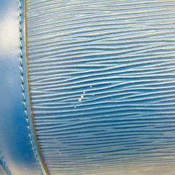 Pre Owned Louis Vuitton Toledo Blue Epi Leather Keepall 45 Bag