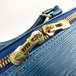 Pre Owned Louis Vuitton Toledo Blue Epi Leather Keepall 45 Bag