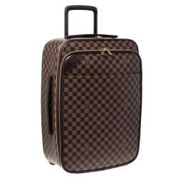 Pre Owned Louis Vuitton Damier Ebene Canvas Business Pegase Legere 55 Luggage Bag