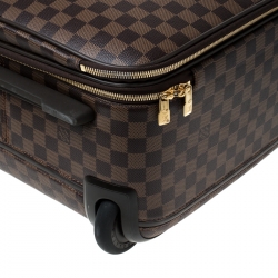 Pre Owned Louis Vuitton Damier Ebene Canvas Business Pegase Legere 55 Luggage Bag