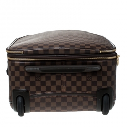 Pre Owned Louis Vuitton Damier Ebene Canvas Business Pegase Legere 55 Luggage Bag