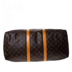 Pre Owned Louis Vuitton Monogram Canvas Keepall 50 Bag