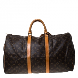 Pre Owned Louis Vuitton Monogram Canvas Keepall 50 Bag