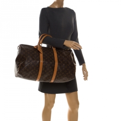 Pre Owned Louis Vuitton Monogram Canvas Keepall 50 Bag