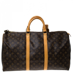 مملوكة مسبقًا Louis Vuitton Monogram Canvas Keepall 50 Bag