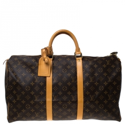 مملوكة مسبقًا Louis Vuitton Monogram Canvas Keepall 50 Bag