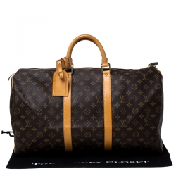 مملوكة مسبقًا Louis Vuitton Monogram Canvas Keepall 50 Bag
