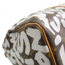 Pre Owned حقيبة يد لوي فيتون جرافيتي كييب أوول 50 كانفاس مونوجرامي