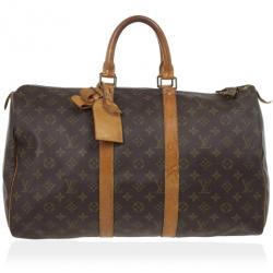 Pre Owned Louis Vuitton Monogram Keepall 45
