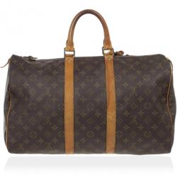Pre Owned Louis Vuitton Monogram Keepall 45