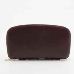 Pre Owned Louis Vuitton Burgundy Taiga Leather Atoll Travel Organizer