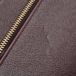 Pre Owned Louis Vuitton Burgundy Taiga Leather Atoll Travel Organizer