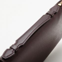 Pre Owned Louis Vuitton Burgundy Taiga Leather Atoll Travel Organizer