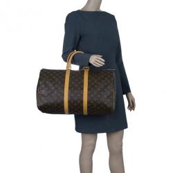 Pre Owned Louis Vuitton Monogram Canvas Keepall 45