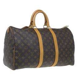 Pre Owned Louis Vuitton Monogram Canvas Keepall 45