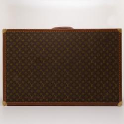 Lot - A Louis Vuitton leather and monogram canvas Alzer 80 hard