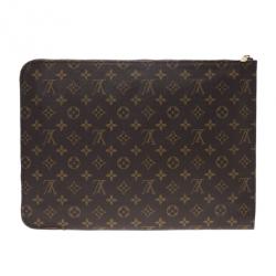Pre Owned Louis Vuitton Monogram Poche Documents Portfolio Case