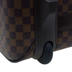 Pre Owned Louis Vuitton Damier Ebene Canvas Pegase 55 Suitcase 