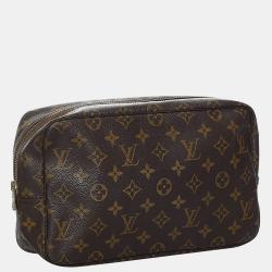 مملوكة مسبقًا Louis Vuitton Brown Monogram Trousse Toilette 28