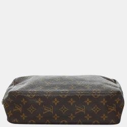 مملوكة مسبقًا Louis Vuitton Brown Monogram Trousse Toilette 28