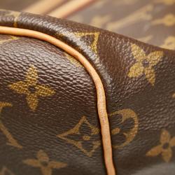 Pre Owned Louis Vuitton Brown Monogram Keepall 55