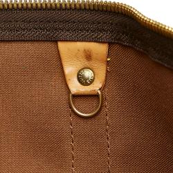 Pre Owned Louis Vuitton Brown Monogram Keepall Bandouliere 50