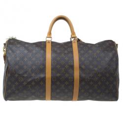 مملوكة مسبقًا Louis Vuitton Monogram Canvas Keepall Bandouliere 55