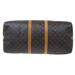 مملوكة مسبقًا Louis Vuitton Monogram Canvas Keepall Bandouliere 55
