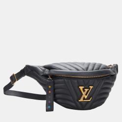 Pre Owned Louis Vuitton Black New Wave Bumbag