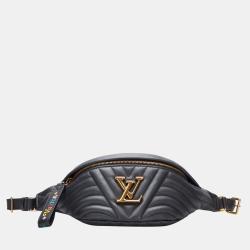 Pre Owned Louis Vuitton Black New Wave Bumbag