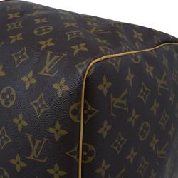 Pre Owned Louis Vuitton Monogram Canvas Keepall Bandouliere 55