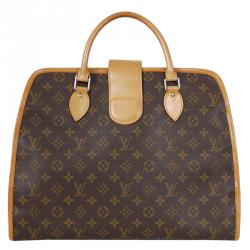Pre Owned Louis Vuitton Monogram Canvas Rivoli Soft Briefcase