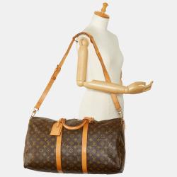 Pre Owned Louis Vuitton Monogram Keepall Bandouliere 50