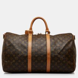 Pre Owned Louis Vuitton Monogram Keepall Bandouliere 50