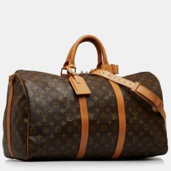 Pre Owned Louis Vuitton Monogram Keepall Bandouliere 50