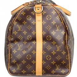 Pre Owned Louis Vuitton Monogram Canvas Keepall Bandouliere 55 Bag