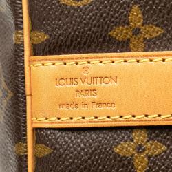 Pre Owned Louis Vuitton Brown Monogram Keepall Bandouliere 50