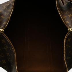 Pre Owned Louis Vuitton Brown Monogram Keepall Bandouliere 50