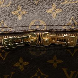 Pre Owned Louis Vuitton Brown Monogram Keepall Bandouliere 50