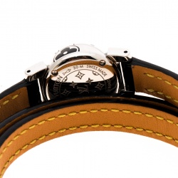 Louis Vuitton Grey Stainless Steel Diamond Tambour Bijou Q151K Women's Wristwatch 18 mm